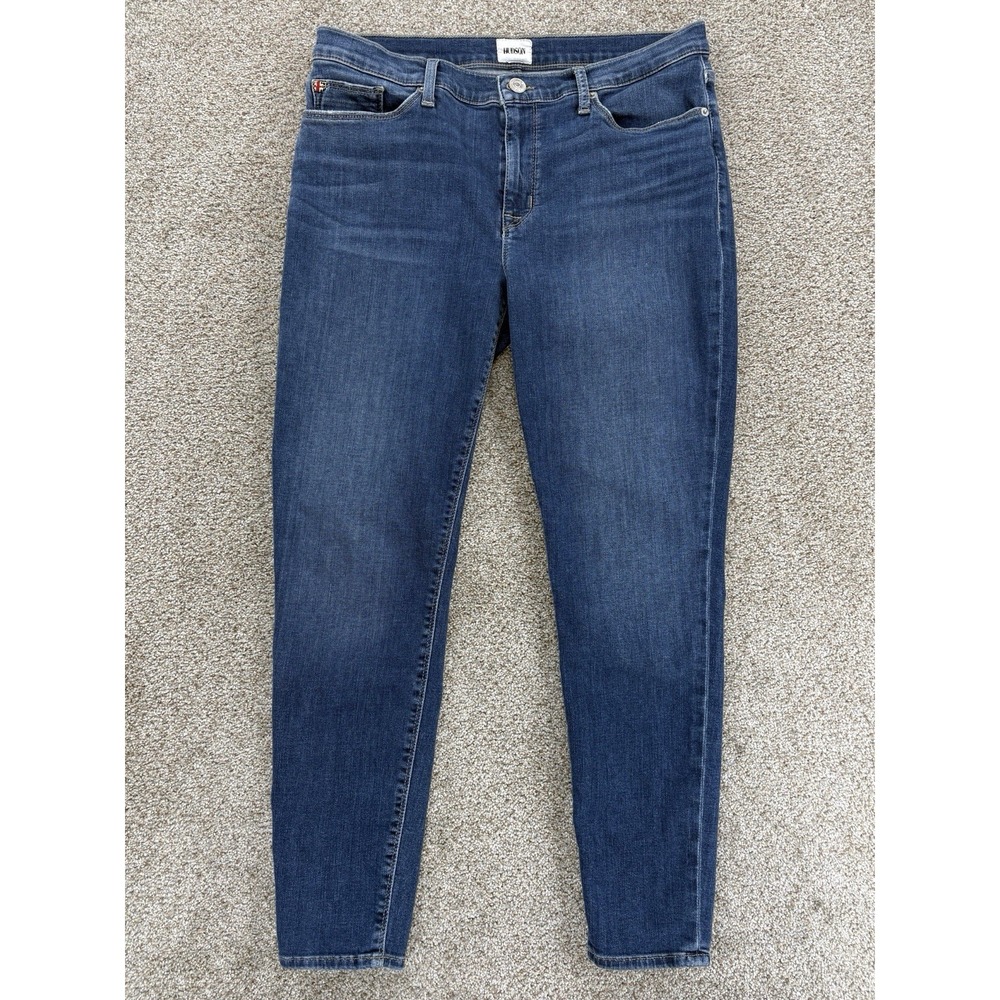 Hudson‎ Natalie Mid Rise Super Skinny Ankle Jeans Womens' 31 Blue Stretch Denim